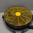 17 Inch Industrial Drum Fan, 320W High Velocity Floor Fan, Heavy Duty Metal Air Circulator, 360° Tilt with Casters Handle ETL Standard for Patios, Warehouse, Commercial,Basement