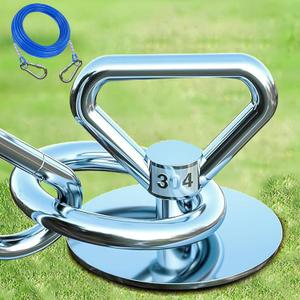 Dog Tie Out Cable and Stake,with 30FT Heavy Duty Cable,360 Swivel Run Anchor -Dog Runner for Yard- for Large Dogs up to 150 lbs-Dog Stakes for Outside Yard Outdoor Camping