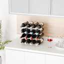 Yieach 2 Tier Stackable Wine Racks Countertop,Sturdy and Durable Wine Rack Free Standing Floor for Inside Cabinet,Clear Water Bottle Organizer and Wine Storage Racks Holder for Pantry,Table,Kitchen