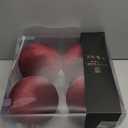 4PCS Red Velvet Christmas Ornaments Set  6 Inch Large Flocked Shatterproof Baubles for Xmas Tree Decoration, Hanging Ornaments for Holiday & Home Dcor (Burgundy Red, 6 Inch / 15 cm)