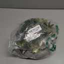 MyGift Assorted Indoor Fake Plants Artificial Succulent Arrangement in Round Gray Cement Planter Pot (Dark Grey)