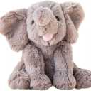 Hopearl Adorable Plush Calf Elephant Toy Floppy Elephish Ultra Soft Stuffed Animal for Boys Girls Kids Toddlers, Gray, 9''