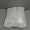 NICETOWN White Linen Sheer Curtains 90" Length, Rod Pocket & Back Tab Window Treatments Semi Sheer Curtain Drapes Privacy with Light Through for Living Room/Bedroom, 104 inch Length Total 2 Panels