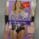 Hanes women's Hi-Cut Panties Pack, Lightweight Cotton Hi-Cuts, 6-Pack, Size 7/L