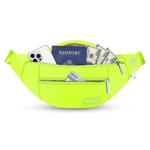 MAXTOP Large Crossbody Fanny Pack with 4-Zipper Pockets,Gifts for Enjoy Sports Festival Workout Traveling Running Casual Hands-Free Wallets Waist Pack Phone Bag Carrying All Phones