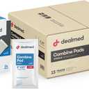 Dealmed Abdominal Combine Pads 8"x10" (360-Case) Sterile Individually Wrapped, ABD Pads, Absorbent, Non Adherent for Wound Care, Drainage, First Aid, 24/Box (Case of 15)