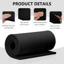 15mm Thick Black Eva Foam Cosplay Sheets roll, 13.9" x 39" Premium eva Craft Foam for Cosplay Costume by MEARCOOH