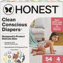 The Honest Company Comfort Dry Disposable Diapers for Sensitive Skin, Hypoallergenic, Fragrance-Free, Donut Grow Up + Cactus Cuties, Club Box, Size 4 (22-37 lbs), 54 Count