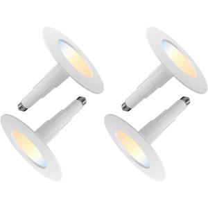 4-Pack 5/6 Inch 5CCT Retrofit LED Recessed Lighting,Selectable 2700K/3000K/3500K/4000K/5000K Adjustable Retrofit Downlight,12W=60W,800LM,Dimmable Can Lights,Bevel Trim