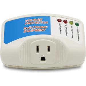 BSEED Surge Protector Home Appliance,Single Outlet Power Voltage Protector,Voltage Brownout Outlet Surge Refrigerator 1440 Watts,Voltage Brownout Plug Outlet, 1875W, 120V, 15A(1 Pack)