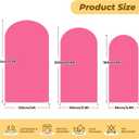 6 ft Arch Backdrop Cover Hot Pink - Double-Sided Spandex Arch Covers Stretchy Backdrop for Balloon Arches Birthday Party Baby Shower Banquet Wedding Photo Background