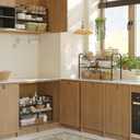 NETEL Under Sink Organizers and Storage, 2 Tier Expandable Under Cabinet Organizer Shelf with 4 Baskets and 4 Panels, Expandable Shelf for Cupboard, Kitchen, Bathroom, Shoe Storage Rack