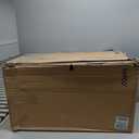 Safco Step On Plastic Can with Foot Pedal, 23 Gallon Garbage Can for Kitchen, Indoor or Outdoor Use, Hands Free, Tan