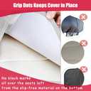 Meolsaek Car Seat Protector for Child Car Seat, Durable 600D Fabric Waterproof Car Seat Cover with Thick Pad Non-Slip Backing，No Imprints (Light Gray-2 pcs)