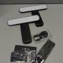 FULEN 2 Pack Picture Lights for Wall,Battery Operated Wall Sconce Rechargeable,LED Wall Light Cordless with Remote,3 Color Temperature, Art Lights for Painting,Frame,Gallery,Dartboard Lights,Black