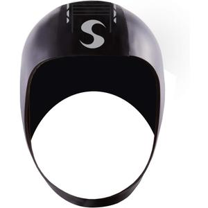 Synergy Swim Cap - Neoprene Smoothskin Swim Hood (Black)