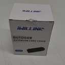 iwillink 4 Pack Outdoor Extension Cord Cover Waterproof - Weatherproof Electrical Connection Box for Outdoor Outlet, Plug, Socket, Christmas Holiday Decoration, Power Tool, Black