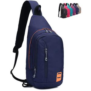 Peicees Small Sling Backpack Waterproof Unisex Shoulder Bag Chest Crossbody Daypack