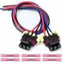 Front Turn Signal Light Connector Pigtail fit for Freightliner Cascadia 2008-2017 Columbia 2005-2012, Headlight Plug Wiring Harness Replaced OE# A0651907007