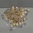 BBTO 50 Pcs Hanging Car Air Freshener Car Diffuser Bottles Empty Glass Perfume Bottle Freshener Diffuser Bottle Pendant for Essential Oil Fragrance Aromatherapy Bottle Ornament (Cylinder)