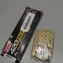 RK Racing Chain GB420MXZ-80 (420 Series) Gold 80 Link Heavy Duty MX/SX Racing Non O-Ring Chain with Connecting Link