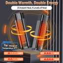 Hand Warmers Rechargeable - Magnetic Electric Hand Warmers 2 Pack with LED Display, Fast Heating Portable Heater, 4 Levels Heat Up, Long Lasting, Gifts for Men, Women, Outdoor, Golf, Camping, Fishing