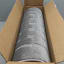 Runner Rug 11 ft, Non-Slip Washable Rug, Grey Textured Carpet for Kitchen Hallway Entryway, Rubber Backing, Indoor, Rolled in Box (26" x 11'), Custom Size Floor Runner