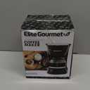 Elite Gourmet EHC4128 Automatic 4-Cup Brew & Drip Coffee Maker with Pause N Serve, Glass Carafe, Reusable Filter, On/Off Switch, Keep Warm, Water Level Indicator, Black