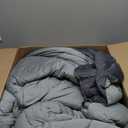 Bedsure Queen Comforter Set - Cooling and Warm Bed Set, Dark Grey Reversible Bedding for All Season, 3 Pieces, 1 Queen Size Comforter (88"x88") and 2 Pillow Cases(20"x26")