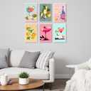 Lofenghome Paint by Number for Adults, Cocktail Paint by Numbers Kit, DIY Canvas Painting with Brush Clean Cups, Ideal for Gifts, Christmas Stocking Stuffer