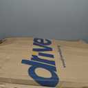 Drive Medical SSP118FA-SF Silver Sport 1 Folding Transport Wheelchair with Full Arms and Removable Swing-Away Footrest, Black