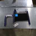 Medline Heavy Duty Transport Chair supports up to 500 lbs., Bariatric Transport Wheelchair, 22" x 18" seat, Blue Frame