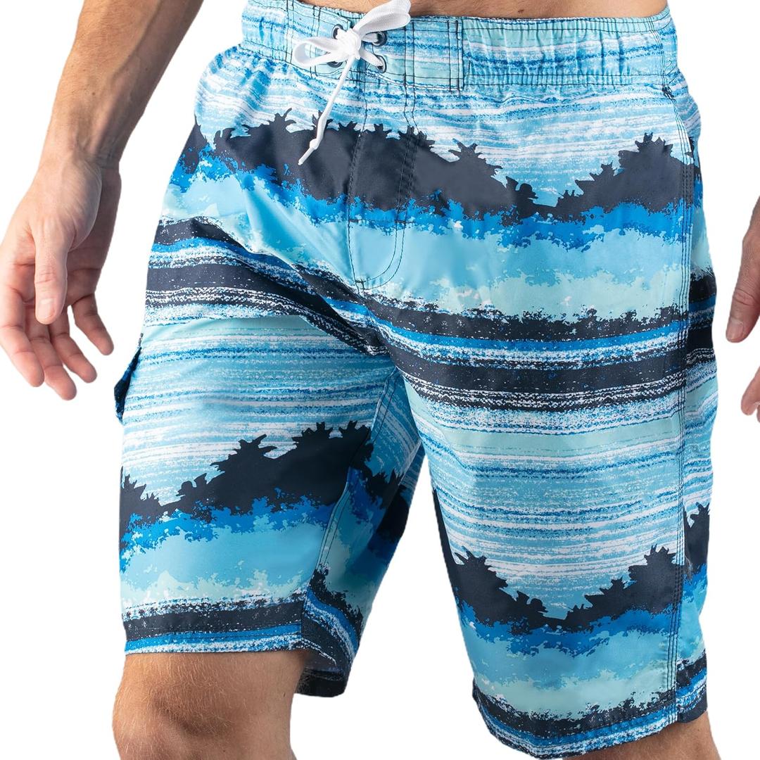 Kanu Surf Flex Men's Swim Trunks Quick-Dry Bathing Suit Men, 9" Inseam (Regular & Extended Sizes) (XX-Large, Banzai Navy)