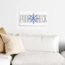 2 x Gkwa Nautical Bathroom Decor, Rustic Wood Sign, 15 x 7.5 Inches, Wall Mount