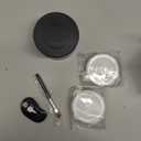 Nessus Reusable Pod Kit for Nespresso Pods Vertuo, Reuse Old Coffee Pods for Nespresso Vertuo: 100 Pcs Aluminum Foil Seal Lid, Holder, Brush, Refillable Vertuo Plus Next Capsule Machine(No Pods Come) (Black)