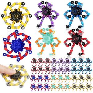 36PCS Transformable Fidget Spinners,Bulk Sensory Fidget Stress Relief Toys for Kids Boys Girls,Valentine School Classroom Exchange Party Favors, Valentine's Party Favor for ADHD Focus