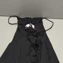 QINSEN Womens Two Pieces Tennis Dress with Shorts Workout Open Back Active Golf Dresses (X-Small, Black)