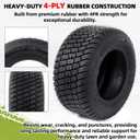 AR-PRO (2-Pack) 16x7.50-8 Tires, 4PR Tubeless Tires Compatible with Riding Lawn Mowers, Garden Tractors, Golf Carts, and Yard Equipment