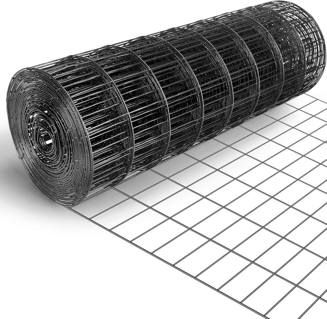 24"X30' Hardware Cloth with 2"X3" Mesh, 16 Gauge Sturdy Wire Mesh Roll, Strong Hardware Mesh for Security and Protection, Hot-Dipped PVC Welded Wire Fence for Gardening, Animal Enclosures(24"X30')