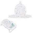 Colorlife Baby Bath Seat Support Net Infant Bathing Seat Support Mat, Adjustable Comfortable Non-Slip Three-Pointed Baby Shower Net Bathtub Sit Up Mesh for Newborn 0-12 Months-White(No Bathtub)