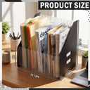 2 Pcs Clipboard Holder 13 Slots Accordion Expanding Clipboard Stand Vertical Clipboards Storage Holder Desk File Paper Magazine Desk Accessory Organizer for Home and Office