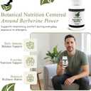 Natures Biotic Berberine Supplement for Daily Wellness Support with Blend of Oregano, Garlic, Vitamins C & B6, Magnesium, and Zinc, 90 Capsules (Pack of 1)