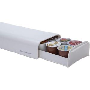 Mind Reader Single Serve Coffee Pod Organizer, 12-14 Coffee Pod Capacity, 5"L x 12.75"W x 2.25"H, Black