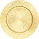 50Pcs Gold Charger Plates Bulk Round Plastic Dinner Charger Serving Plates for Wedding Chargers Plate for Tabletop Decor,13in(50pcs-Gold)