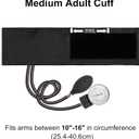 LotFancy Manual Blood Pressure Cuff Adult, Professional BP Cuff 10"-16", Standard Adult Size Sphygmomanometer with Carrying Case and Zero Calibration for Home Medical, Nursing Student, Doctor, Nurse