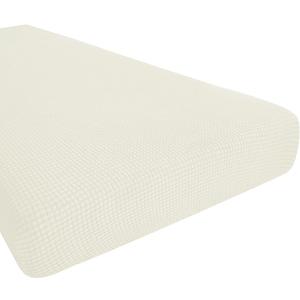Hokway Couch Cushion Covers Stretch Cushion Covers Sofa Seat Cushion Slipcover Cushion Protector(CreamWhite, Medium) (Medium (1 Piece))