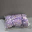 Primlect Thickened Toddler Nap Mat with Removable Pillow and Minky Blanket, Extra Large 55''x35'' Sleeping Bag, Washable, Roll up, Perfect for Daycare, Preschool, Kindergarten, Boys and Girls Purple