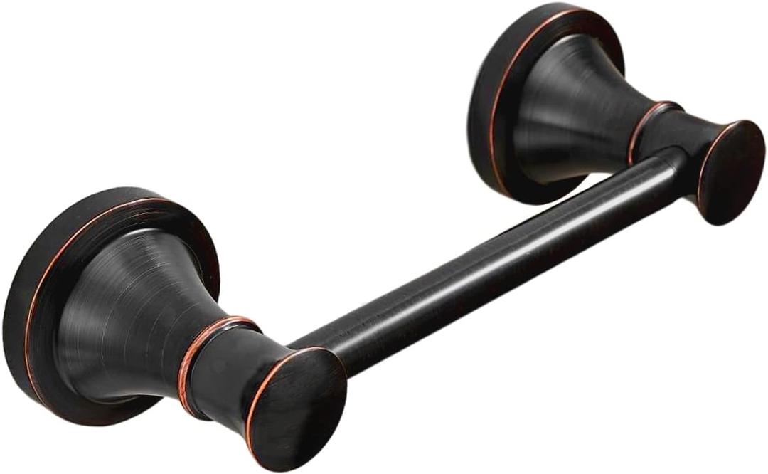 RUMOSE Toilet Paper Roll Holder Bathroom Flexible Pivoting Tissue Handle on Wall Mounted Oil Rubbed Bronze Rustproof Toilet Tissue Roll Holder,Stainless Steel