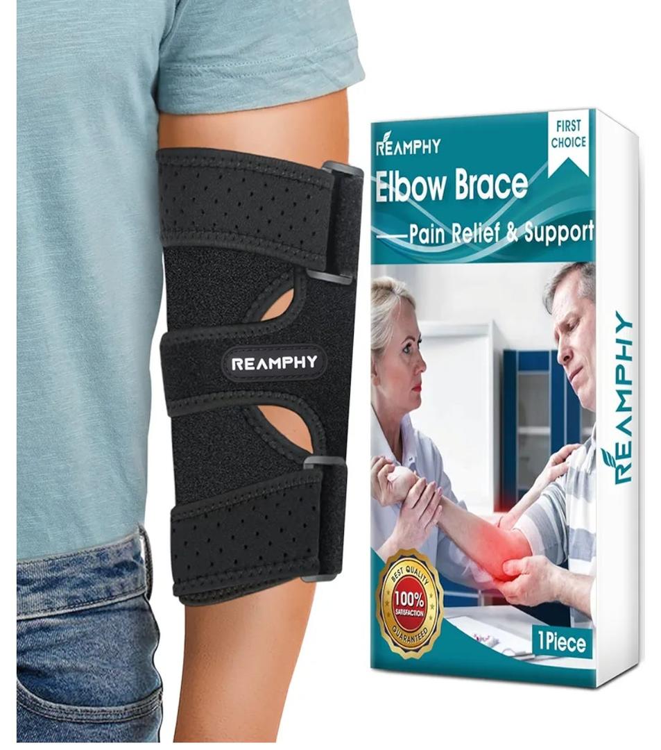 Reamphy Elbow Brace,Comfortable Night Elbow Sleep Support,Elbow Splint, Adjustable Stabilizer Splints, Cubital Tunnel Syndrome,Tendonitis,Ulnar Nerve,Tennis,Fits for Men and Women(Fits Most)