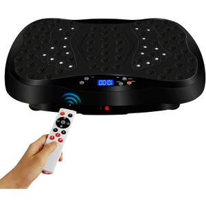 Vibration Plate Exercise Machine with Remote Control, Vibration Platform, Whole Body Workout Machine, Fitness Machine, Foots Massage, Pain Relief, Home Office
